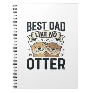 Carnet Meilleur Papa Comme Pas De Loutre Mignon Papa Fête
