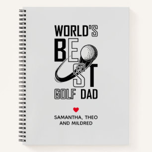Carnet Meilleur papa de golf au monde - Drôle et pensant