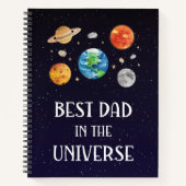 Carnet Meilleur Papa de l'Univers Citation Fête des Pères (Devant)