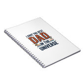 Carnet Meilleur papa de l'univers conception vectorielle (Côté Droit)