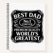 Carnet Meilleur Papa du Monde (Devant)