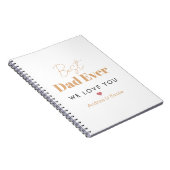 Carnet Meilleur papa du monde (Côté Droit)