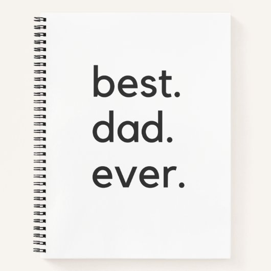 Carnet meilleur papa jamais foncé (Devant)