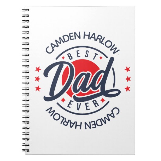 Carnet Meilleur papa jamais nom Golf Progrès (Devant)