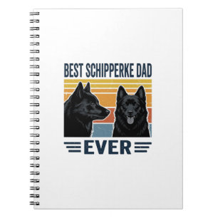 Carnet Meilleur Papa Schipperke Jamais Design Vectoriel R