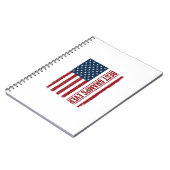 Carnet Meilleur Papi Patriote Drapeau Vector Design_1 (Côté gauche)