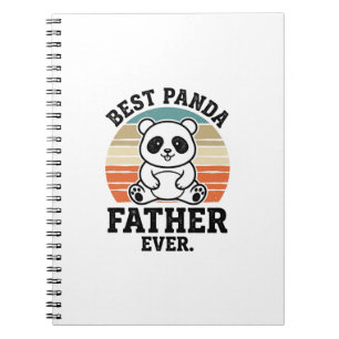 Carnet Meilleur père panda jamais conception de t-shirt v