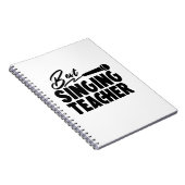 Carnet Meilleur professeur de chant (Côté Droit)