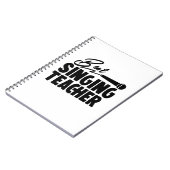 Carnet Meilleur professeur de chant (Côté gauche)