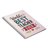 Carnet Meilleur Professeur du Monde (Côté Droit)