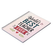 Carnet Meilleur Professeur du Monde (Côté gauche)