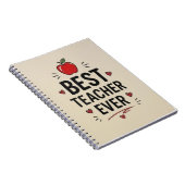 Carnet Meilleur Professeur Ever  (Côté Droit)