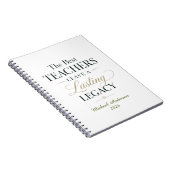 Carnet Meilleur Professeur Héritage (Côté Droit)