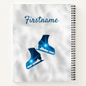 Carnet Meilleur sentiment - Patinage sur glace bleu dégra (Dos)