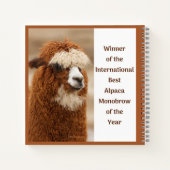 Carnet Meilleur Sourcil Uni d'Alpaca (Dos)