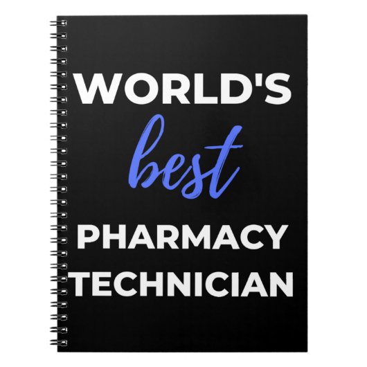 Carnet Meilleur technicien en pharmacie au monde (Devant)