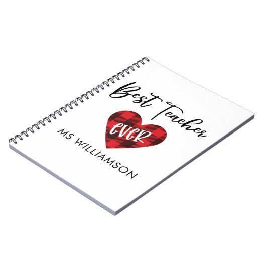 Carnet Meilleure appréciation de l'enseignant (Côté gauche)