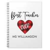 Carnet Meilleure appréciation de l'enseignant (Devant)