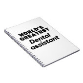 Carnet Meilleure assistante dentaire au monde (Côté Droit)