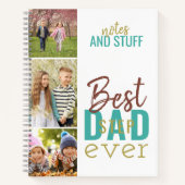 Carnet Meilleure bande photo Stepdad Ever personnalisée 3 (Devant)