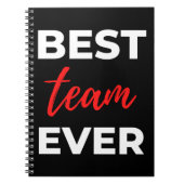 Carnet Meilleure équipe jamais (Devant)