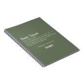 Carnet Meilleure équipe Personnel corporatif Appréciation (Côté Droit)