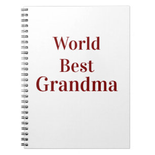 Carnet Meilleure grand-mère du monde grands-parents grand