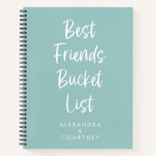 Carnet Meilleure liste de seaux d'amis Personnalisé Past