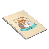 Carnet Meilleure maman chatte du monde - Cute Kittens (Côté Droit)
