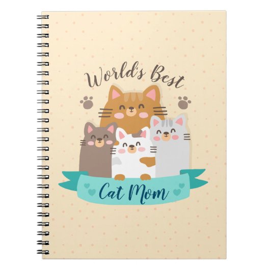 Carnet Meilleure maman chatte du monde - Cute Kittens (Devant)