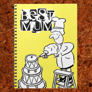 Carnet Meilleure maman créatrice de gâteaux décorant un g