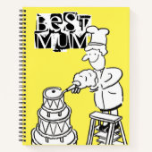 Carnet Meilleure Maman Créatrice de Gâteaux Décorant un G (Devant)