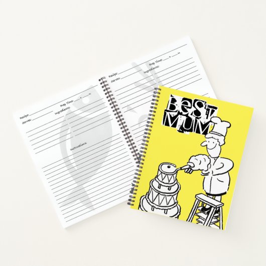 Carnet Meilleure Maman Créatrice de Gâteaux Décorant un G (Intérieur)