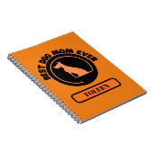 Carnet Meilleure maman de chien jamais personnalisée (Côté Droit)