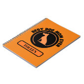 Carnet Meilleure maman de chien jamais personnalisée (Côté gauche)