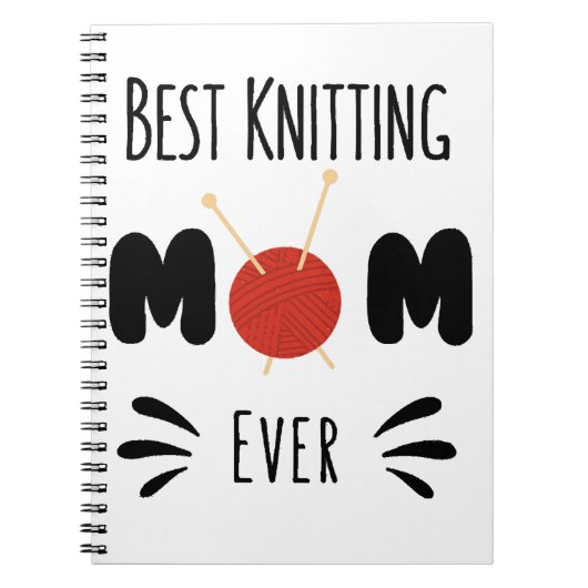 Carnet Meilleure Maman de Tricotage Ever (Devant)