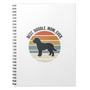 Carnet Meilleure maman doodle vintage design de maman de