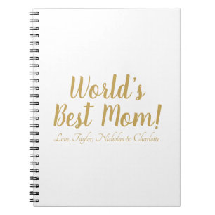 Carnet Meilleure maman du monde script personnalisé migno