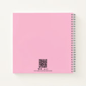 Carnet "Meilleure maman jamais" Élégant, mignon coeur bla (Dos)