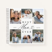 Carnet Meilleure maman Jamais Élégant Script Heart Photo  (Devant)