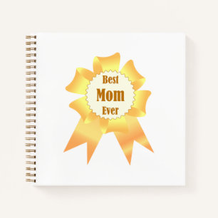 Carnet Meilleure maman jamais Golden Lauréat du prix ruba