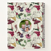 Carnet Meilleure Maman Jamais Hummingbird Colibri Fleurs (Dos)