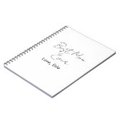 Carnet Meilleure maman que jamais nom date simple minimal (Côté gauche)