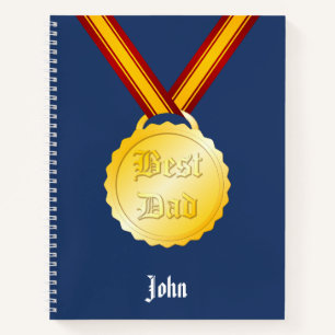 Carnet Meilleure médaille de papa pour la fête des pères
