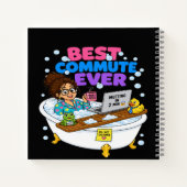 Carnet Meilleure Navette de Tous les Temps Drôle de Trava (Dos)