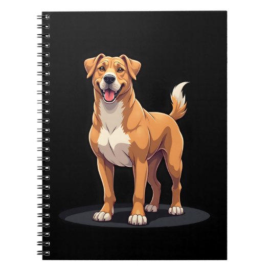 Carnet Meilleure vie avec T-shirt Dogo Canario Long Sleev (Devant)