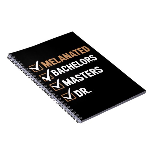 Carnet Melanated Doctorate Graduation PhD EDD Bachelor (Côté Droit)