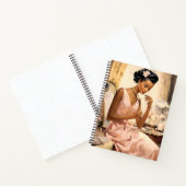 Carnet Melanated Enchanting 1940 maquillage fille spirale (Intérieur)
