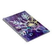 Carnet Mélange d'art de la neige violette (Côté Droit)