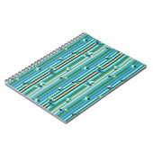 Carnet Mélange de bandes - vert et bleu (Côté gauche)